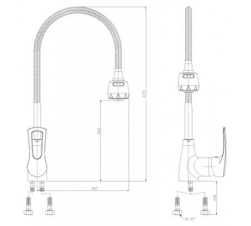 Смеситель Rossinka Silvermix T40-26