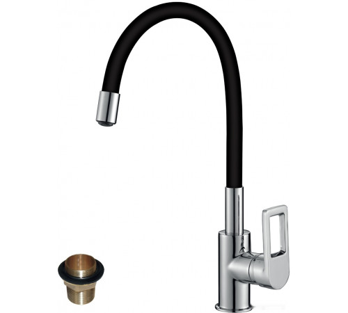 Смеситель Rossinka Silvermix Z35-35U (черный/хром)