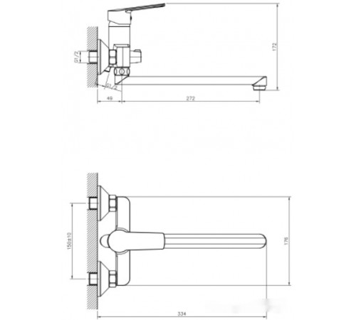 Смеситель DecoRoom DR22043