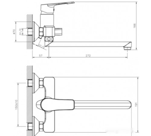 Смеситель DecoRoom DR23043