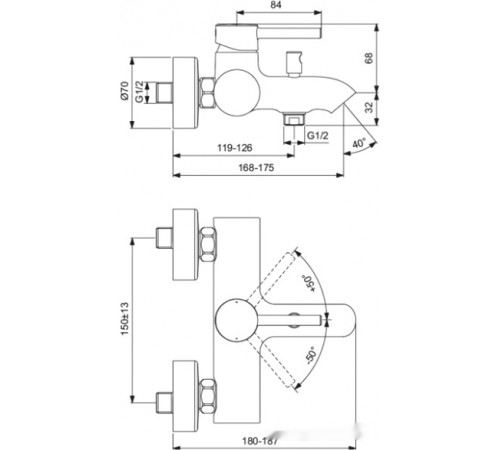 Смеситель Ideal Standard Ceraline BC199XG