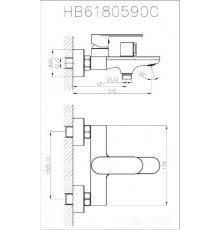 Смеситель Haiba HB60590 (хром)