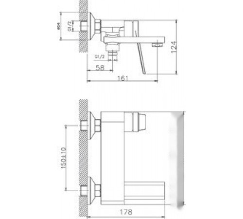 Смеситель Haiba HB60572 (хром)