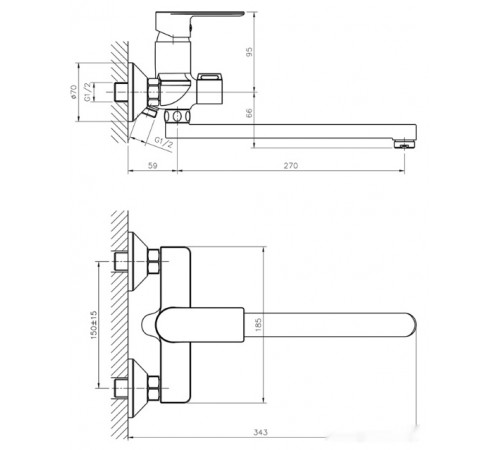 Смеситель Haiba HB22505
