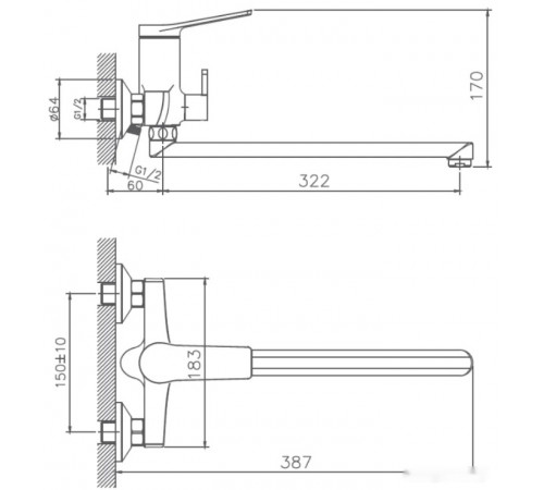 Смеситель Haiba HB22572
