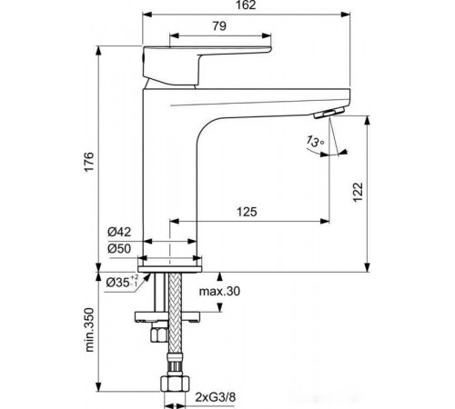 Смеситель Ideal Standard Cerafine O Black BC554XG