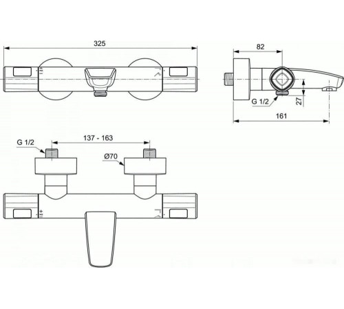 Смеситель Ideal Standard Ceratherm A7238AA