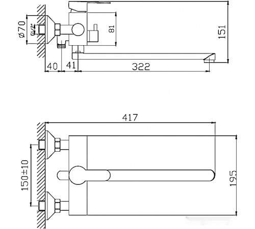 Смеситель Haiba HB22801
