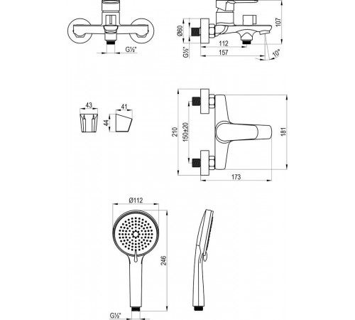 Смеситель DecoRoom DR29036