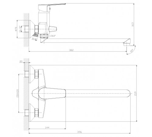 Смеситель Rossinka Silvermix S35-33