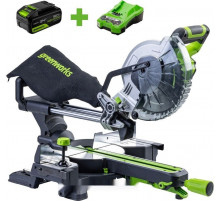 Торцовочная пила Greenworks GD24MS216 1501707UG (с 1-им АКБ)