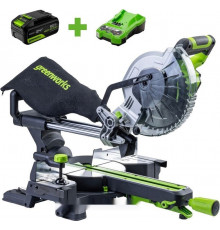 Торцовочная пила Greenworks GD24MS216 1501707UG (с 1-им АКБ)
