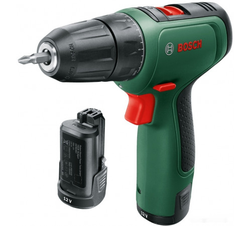 Дрель-шуруповерт Bosch EasyDrill 1200 06039D3007 (с 2-мя АКБ, кейс)
