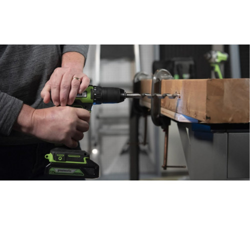 Ударная дрель-шуруповерт Greenworks GD24DD60 24V (3704107)