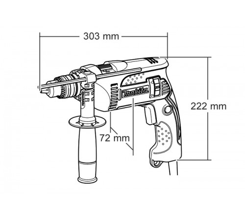 Дрель ударная Makita HP1640