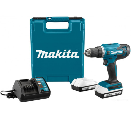 Дрель-шуруповерт Makita DF488DWAE (с 2-мя АКБ, кейс)