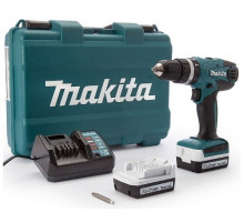 Ударная дрель-шуруповерт Makita HP347DWE (с 2-мя АКБ, кейс)
