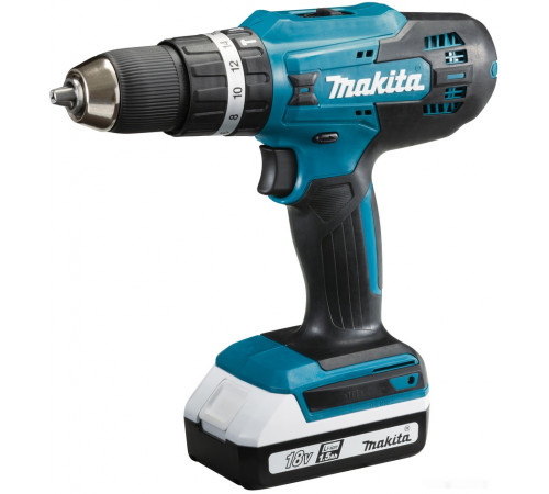 Ударная дрель-шуруповерт Makita HP488DWAE (с 2-мя АКБ, кейс)