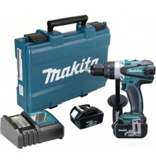 Дрель-шуруповерт Makita DDF458RFE (с 2-мя АКБ, кейс)