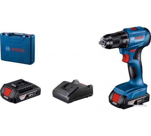 Дрель-шуруповерт Bosch GSR 185-LI Professional 06019K3000 (с 2-мя АКБ, кейс)