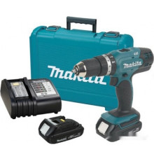 Ударная дрель-шуруповерт Makita DHP453SYE (с 2-мя АКБ, кейс)