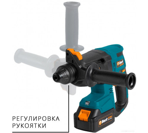 Перфоратор BORT BHD-20LI-BL (с 2-мя АКБ, кейс)