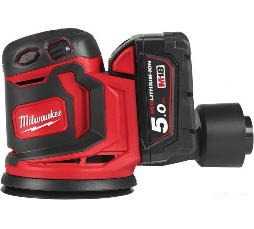 Шлифовальная машина Milwaukee M18 BOS125-502B 4933464229 (с 2-мя АКБ, сумка)