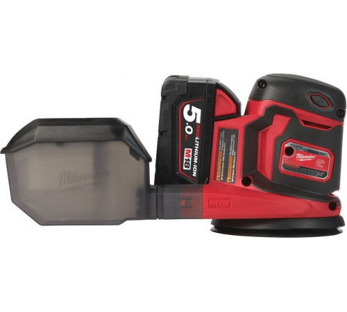 Шлифовальная машина Milwaukee M18 BOS125-502B 4933464229 (с 2-мя АКБ, сумка)