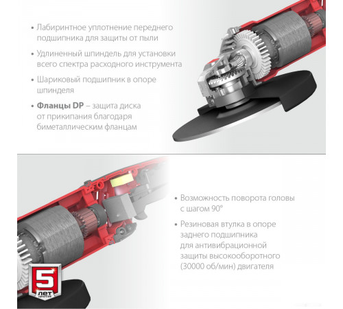 Угловая шлифмашина ЗУБР Мастер УШМ-230-2205 П