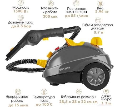 Пароочиститель Endever Odyssey Q-808