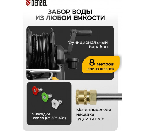 Мойка высокого давления Denzel R-180iD