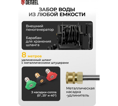 Мойка высокого давления Denzel R-210iD
