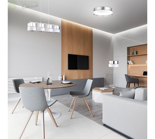 Подвесная люстра TK Lighting Hilton Silver 4177