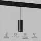 Точечный светильник Elektrostandard Slim Magnetic Dim Amend 85073/01 (черный)