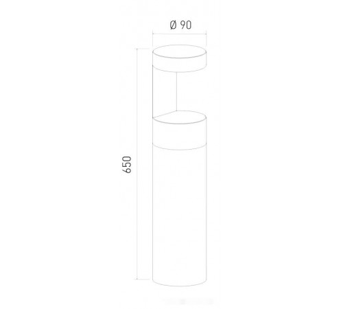 Садовый светильник Elektrostandard Nimbus 35126/F (серый)