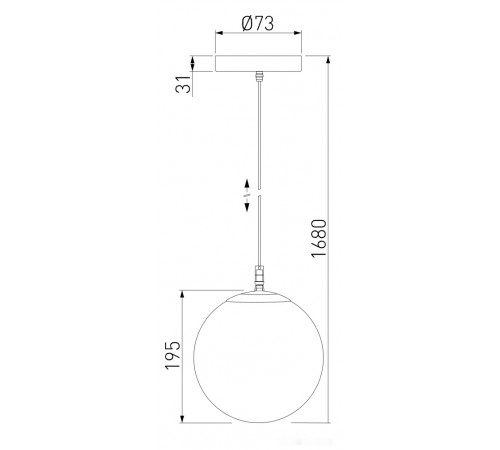 Уличный подвесной светильник Elektrostandard Sfera H D150 35158/H (черный)