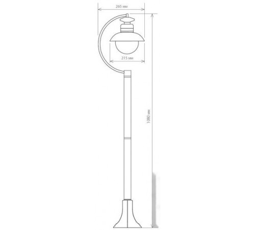 Садовый светильник Elektrostandard Talli F GL 3002F (черный)
