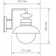 Уличный настенный светильник Elektrostandard Talli D GL 3002D (черный)