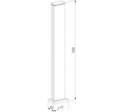Садовый светильник Elektrostandard 1538 Techno Led (серый)