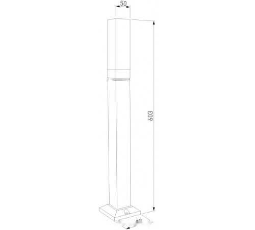 Садовый светильник Elektrostandard 1537 Techno Led (серый)