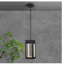 Уличный подвесной светильник Elektrostandard Frame 1528 Techno LED (черный)