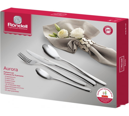 Набор столовых приборов Rondell Aurora RD-1157